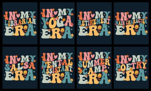 Era T-Shirt Design Bundle: Modern Graphics for Brand-Forward T-Shirt Designs