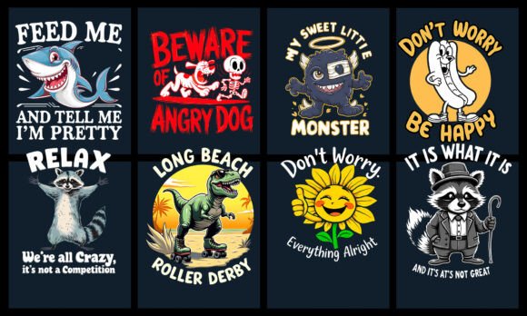 Funny PNG T-Shirt Bundle: Graphics for Bold Branding