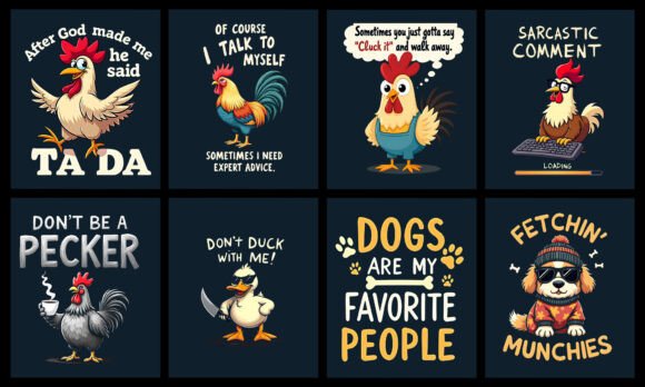 Funny PNG T-Shirt Designs Graphics