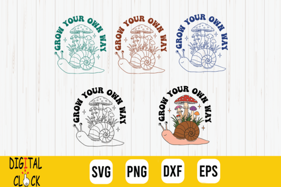 Grow Your Own Way Growing Mushroom SVG
