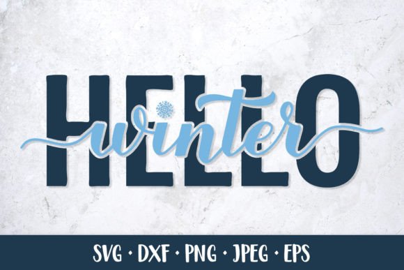 Hello Winter SVG: Seasonal Graphics & Illustrations