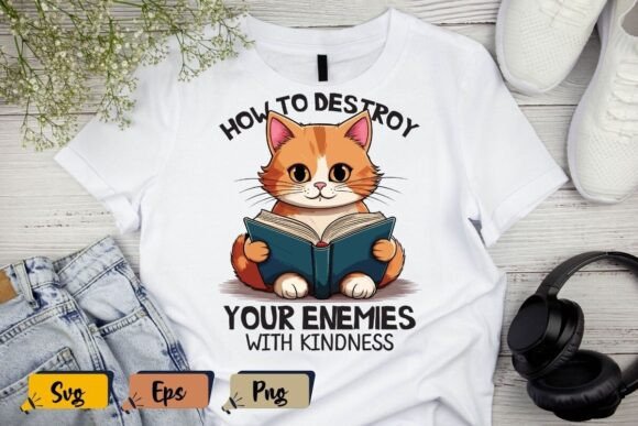 How to Destroy Your Enemies with Kindnes: Graphics & T-Shirt Designs