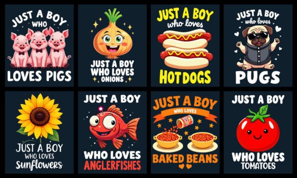 Just a Boy Who Loves Graphics & T-Shirt Designs