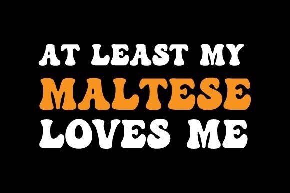 Maltese Dog SVG PNG: Graphics for T-Shirt Designs