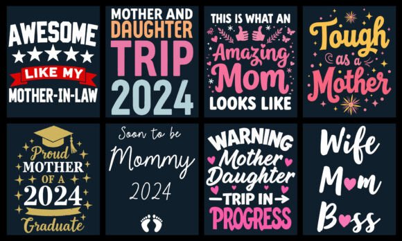 Mother T-Shirt Design Bundle: Graphics for Thoughtful T-Shirt Designs