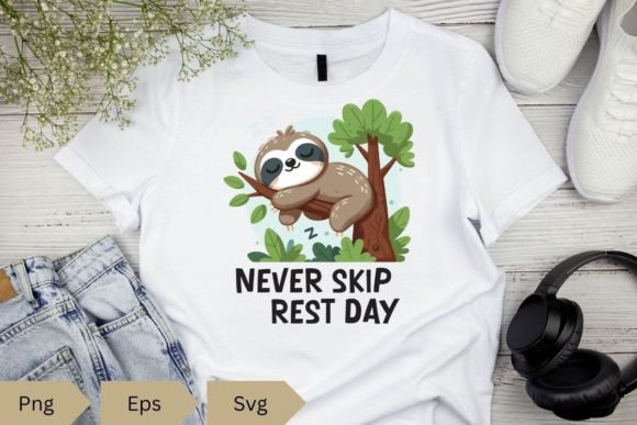 NEVER SKIP REST DAY Graphics for T-Shirt Designs