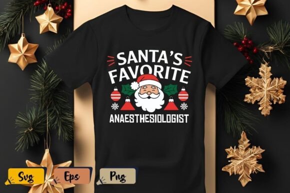 Santa’s Favorite ANESTHESIOLOGIST SVG Graphics
