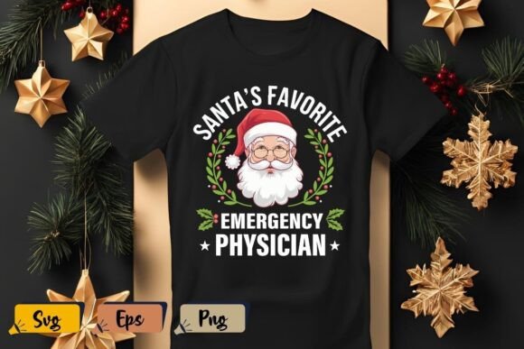 Santa’s Favorite Emergency Physician SVG Graphics