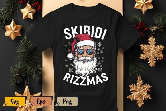 Skibidi Rizzmas Christmas Rizz Santa Graphics