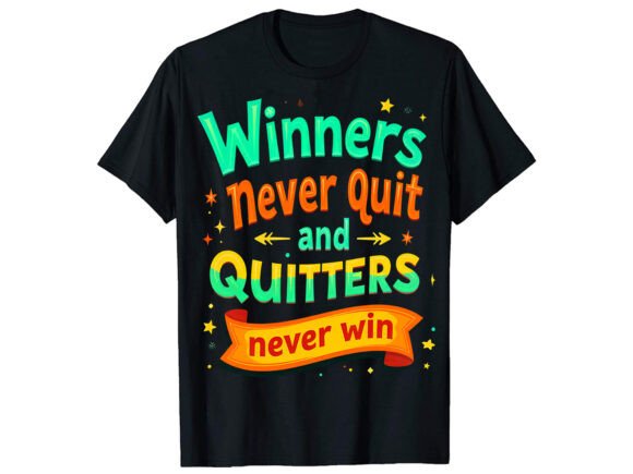 Winners Motivational Graphics for T-Shirt Designs